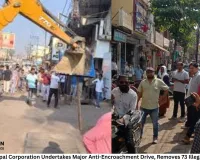 Raipur Municipal Corporation Undertakes Major Anti-Encroachment Drive, Removes 73 Illegal Shop Sheds