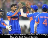  T20 World Cup 2026 Super 8 Qualification Scenarios: India Through, Pakistan in Must-Win Clash Against Namibia