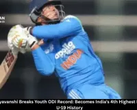 Vaibhav Suryavanshi Breaks Youth ODI Record: Becomes India’s 4th Highest Run-Scorer in U-19 History