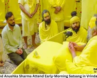 Virat Kohli and Anushka Sharma Attend Early-Morning Satsang in Vrindavan Ashram