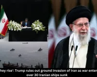  'If they rise, they rise': Trump rules out ground invasion of Iran as war enters day 7 with over 30 Iranian ships sunk