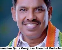 AV Subramanian Quits Congress Ahead of Puducherry Polls
