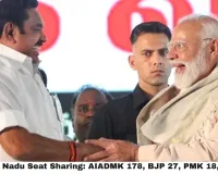 NDA Tamil Nadu Seat Sharing: AIADMK 178, BJP 27, PMK 18, AMMK 11