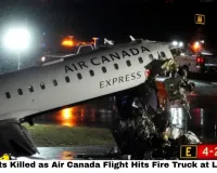  Both Pilots Killed as Air Canada Flight Hits Fire Truck at LaGuardia