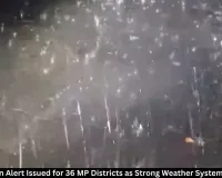 Hail and Rain Alert Issued for 36 MP Districts as Strong Weather System Grips State