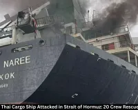 India-bound Thai Cargo Ship Attacked in Strait of Hormuz: 20 Crew Rescued, 3 Missing