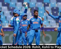 India Cricket Schedule 2026: Rohit, Kohli to Play 17 ODIs