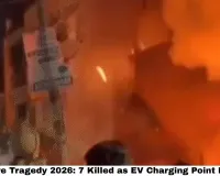 Indore Fire Tragedy 2026: 7 Killed as EV Charging Point Explosion and 10+ Gas Cylinder Blasts Rip Through 3-Storey Home in Brijeshwari Annexe — Indore's Deadliest House Fire This Year