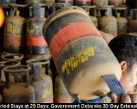 LPG Refill Period Stays at 25 Days: Government Debunks 35-Day Extension Rumours