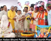 CM Mohan Yadav Bhumi Pujan Narmada Fourth Phase Indore