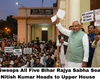 NDA Sweeps All Five Bihar Rajya Sabha Seats — Nitish Kumar Heads to Upper House as Opposition Crumbles from Within