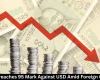 Rupee Breaches 95 Mark Against USD Amid Foreign Outflows