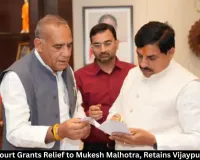 Supreme Court Grants Relief to Mukesh Malhotra, Retains Vijaypur MLA Seat