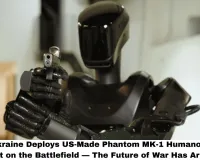 Ukraine Deploys US-Made Phantom MK-1 Humanoid Robot on the Battlefield — The Future of War Has Arrived