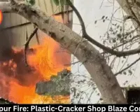 Ambikapur Fire: Plastic-Cracker Shop Blaze Controlled