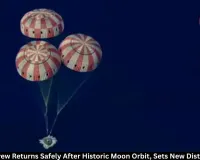 Artemis II Crew Returns Safely After Historic Moon Orbit, Sets New Distance Record