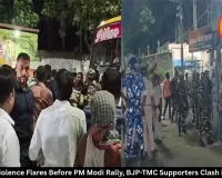 Bengal Violence Flares Before PM Modi Rally, BJP-TMC Supporters Clash in Jagdal