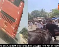 Bhind Bus Accident Kills Three, Bike Dragged for 5 Km on Highway
