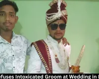 Bride Refuses Intoxicated Groom at Wedding in Bilaspur