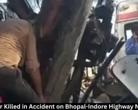 Bus Helper Killed in Accident on Bhopal-Indore Highway Near Ashta