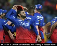 DC vs RCB: Delhi Capitals Need Win to Stay in Playoff Race
