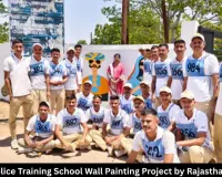 Gwalior Police Training School Wall Painting Project by Rajasthan Recruits