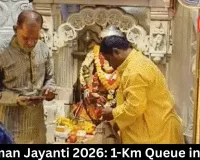 Hanuman Jayanti 2026: 1-Km Queue in Bhilai