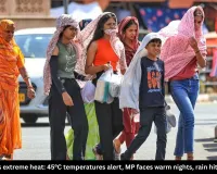 India battles extreme heat: 45°C temperatures alert, MP faces warm nights, rain hits Northeast