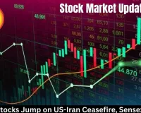 Indian Stocks Jump on US-Iran Ceasefire, Sensex Soars  