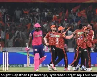 RR vs SRH Tonight: Rajasthan Eye Revenge, Hyderabad Target Top-Four Surge in Jaipur