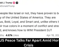 Iran-US Peace Talks Far Apart Amid Hormuz Crisis