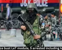  J&K Police bust LeT module, 5 arrested including terrorists