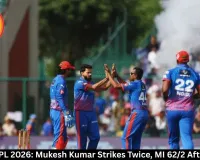 MI vs DC IPL 2026: Mukesh Kumar Strikes Twice, MI 62/2 After 8 Overs