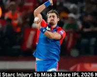 Mitchell Starc Injury: To Miss 3 More IPL 2026 Matches