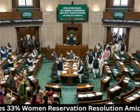 MP Passes 33% Women Reservation Resolution Amid Walkout