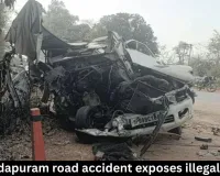 Narmadapuram road accident exposes illegal Tavera