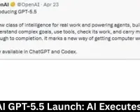 OpenAI GPT-5.5 Launch: AI Executes Tasks