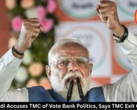PM  Modi Accuses TMC of Vote Bank Politics, Says TMC Exit Certain