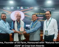 Rahul Sharma, Founder of 5S Farm, Honoured with “Natural Farming Icon – 2026” at Crop Icon Awards