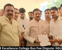  Rewa PM Excellence College Bus Fee Dispute: NSUI Protest