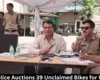  Rewa Police Auctions 39 Unclaimed Bikes for ₹85,000