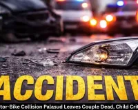 Tractor-Bike Collision Palasud Leaves Couple Dead, Child Critical