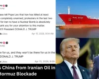 US Blocks China from Iranian Oil in Hormuz Blockade