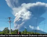 3 hikers killed in Indonesia's Mount Dukono volcanic eruption