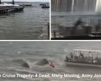 Cruise ship capsizes in Jabalpur's Bargi Dam, 4 dead, several missing