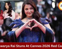 Aishwarya Rai Dazzles In Sapphire Blue Gown At Cannes 2026