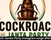 Cockroach Janata Party Instagram surge after CJI row