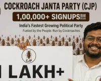 Satirical Cockroach Janta Party gets 1 lakh sign-ups