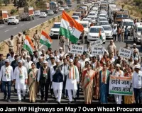 Congress to Jam MP Highways on May 7 Over Wheat Procurement Issues