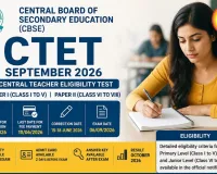 CTET September 2026 Online Application Form Released by CBSE
